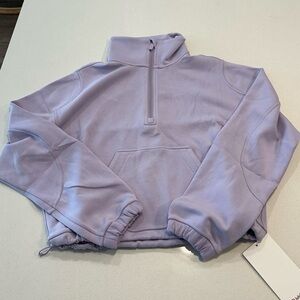 Lulu 🍋 Brushed Softstream Half Zip NWT